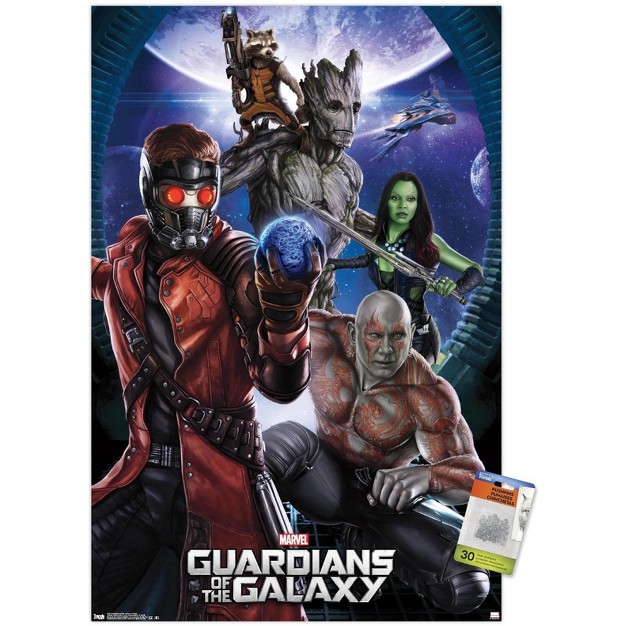 Trends International Marvel Cinematic Universe Guardians Of The Galaxy Group Unframed Wall Poster Prints