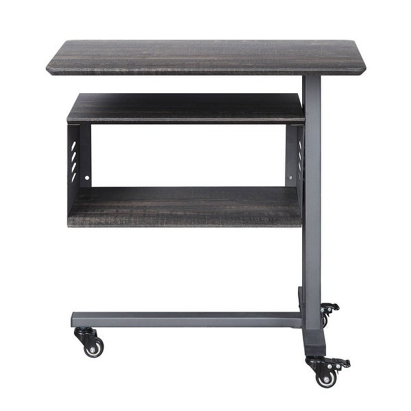 Side Table，Cargo Accent Table Wall Shelf，Gunmetal