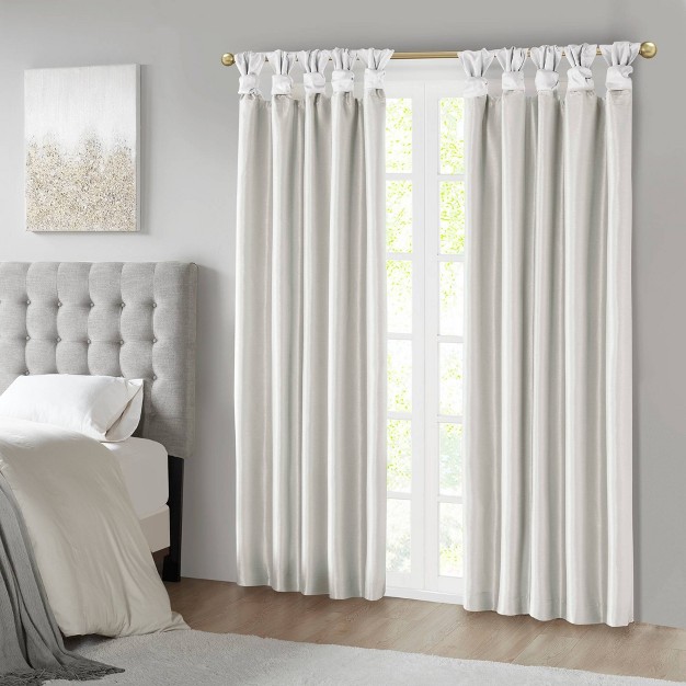 Lillian Twist Tab Total Blackout Window Curtain