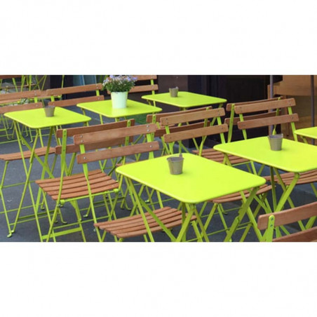 Table de jardin pliante en métal 2 personnes - Bistro FERMOB