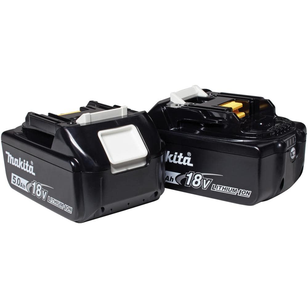 Makita 18V LXT Lithium-Ion High Capacity Battery Pack 5.0 Ah with LED Charge Level Indicator (2-Pack) BL1850B-2