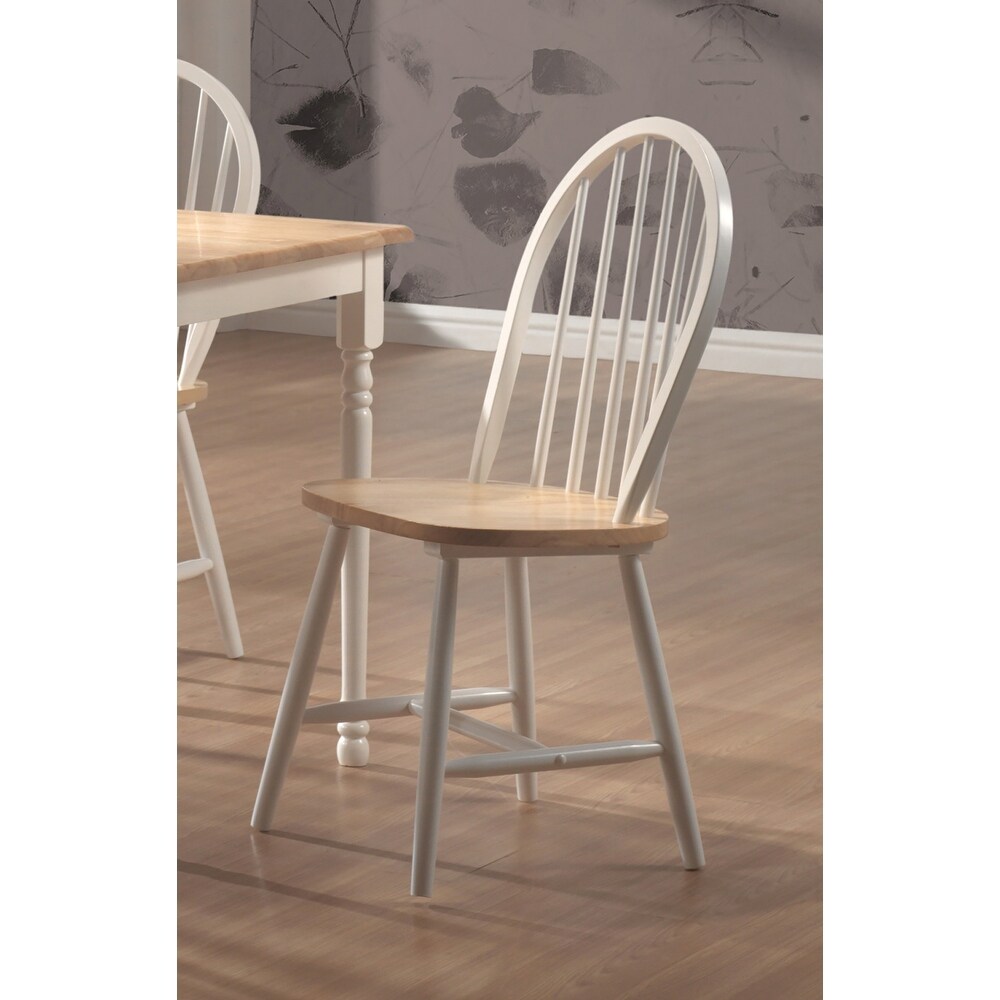 Framington Country Two tone Wood Dining Chairs (Set of 4)