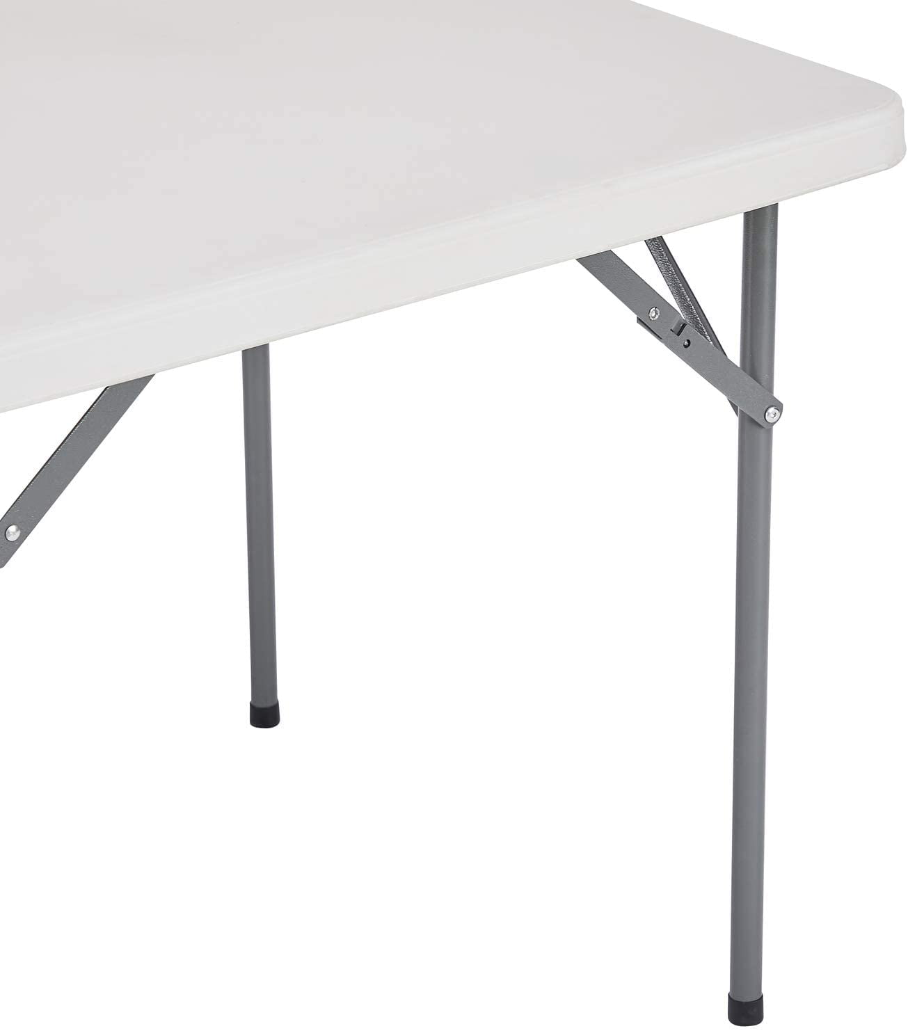 Folding Table Resin Square Folding Card Table Multipurpose Foldable Table Plastic Table Collapsible Square Fold Up Table for Indoor Kitchen Dining Room Outdoor Camping Picnic - White， 33.86 x 33.86 in