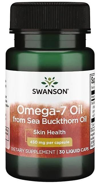 Swanson Omega-7 Oil from Sea Buckthorn Oil 450mg 30 Liquid Capsules