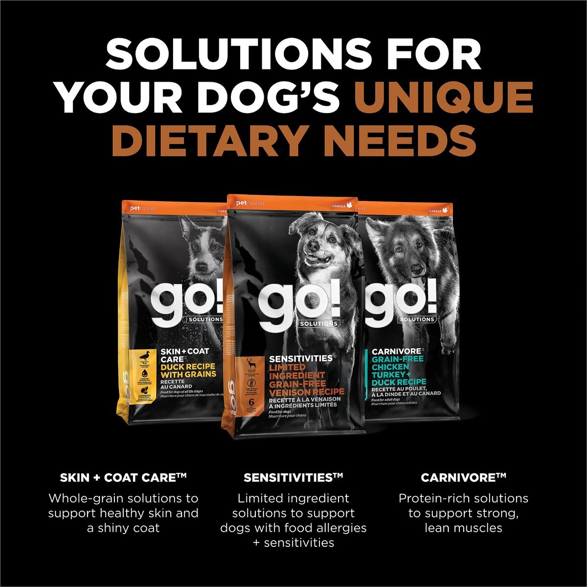 Go! SENSITIVITIES Limited Ingredient Venison Grain-Free Dry Dog Food