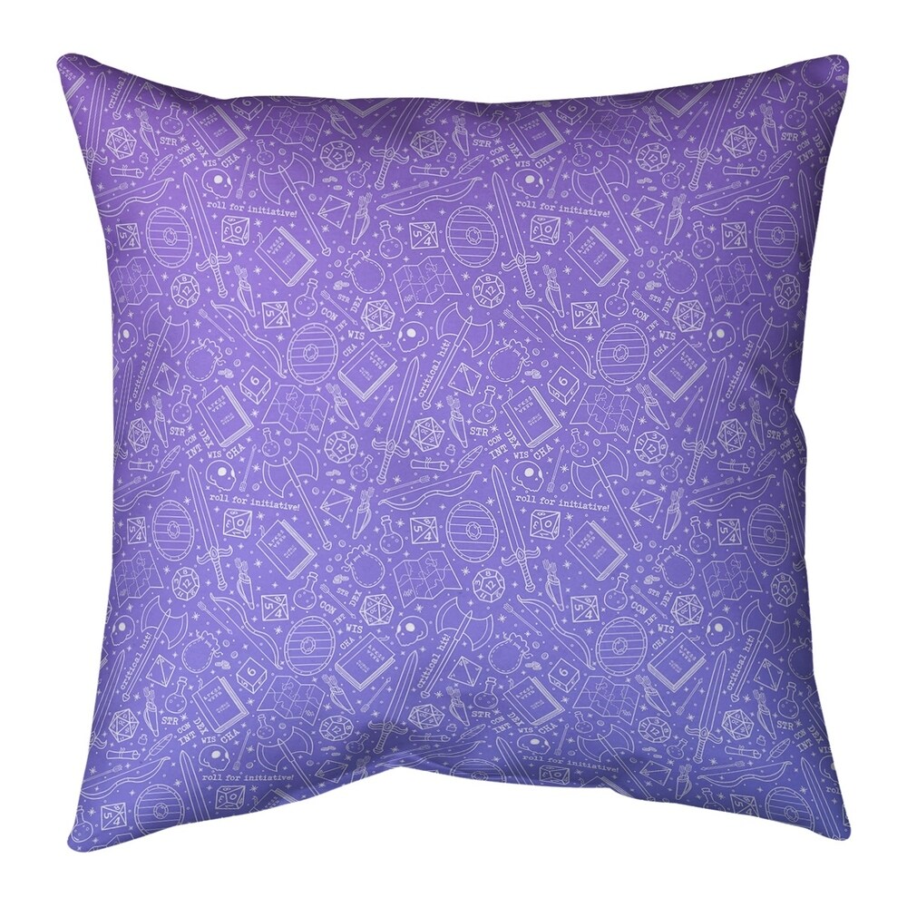 Ombre RPG Pattern Indoor/Outdoor Pillow