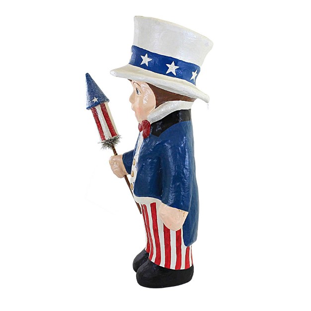 Bethany Lowe Designs Patriotic Liberty Sammy One Figurine 17 25 Inches Stars Rockets Freedom Td5020 Paper Blue