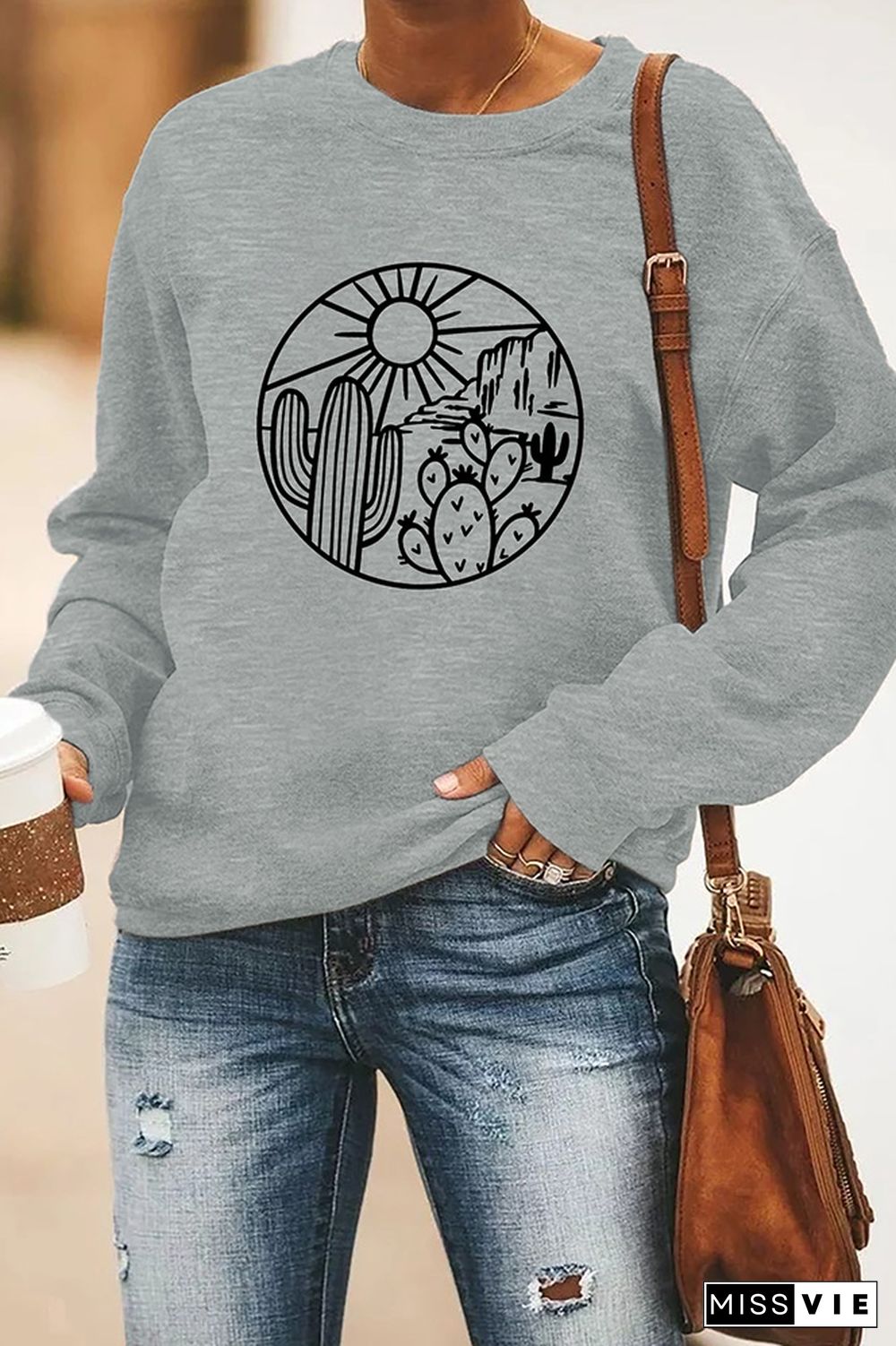 Desert Shirt, Cactus Plants Sweatshirt