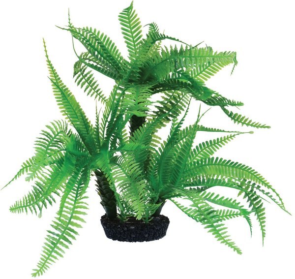 Underwater Treasures Jurassic Fern Fish Plant， 10-in