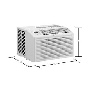 LG 6000 BTU 115-Volt Window Air Conditioner LW6017R Cools 250 Sq. Ft. with Remote LW6017R