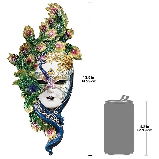 Design Toscano Mask Of Venice Wall Sculpture Peacock Mask