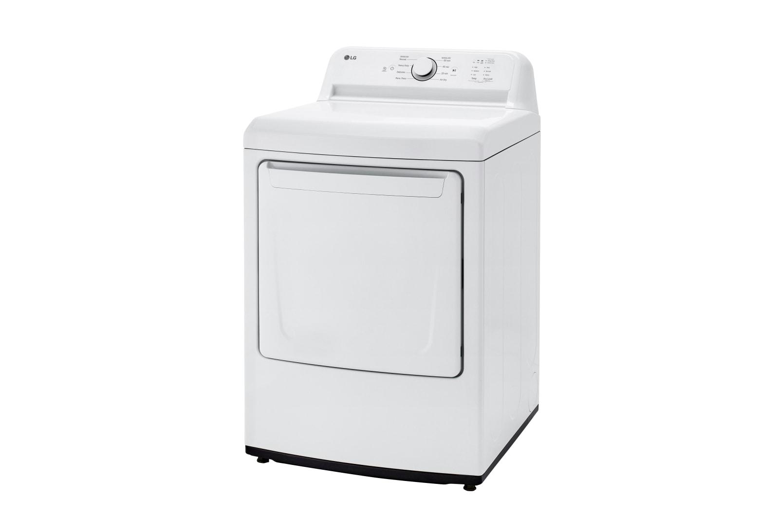 Lg DLE6100W 7.3 Cu. Ft. Ultra Large Capacity Rear Control Electric Energy Star Dryer With Sensor Dry