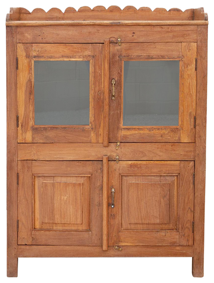 Antique Teak Colonial Cabinet   Transitional   Accent Chests And Cabinets   by De cor  Houzz