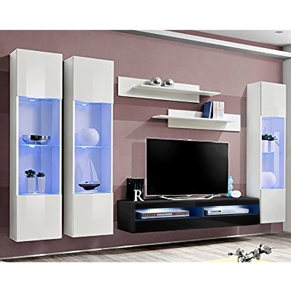 Fly CD3 35TV Wall Mounted Floating Modern Entertainment Center