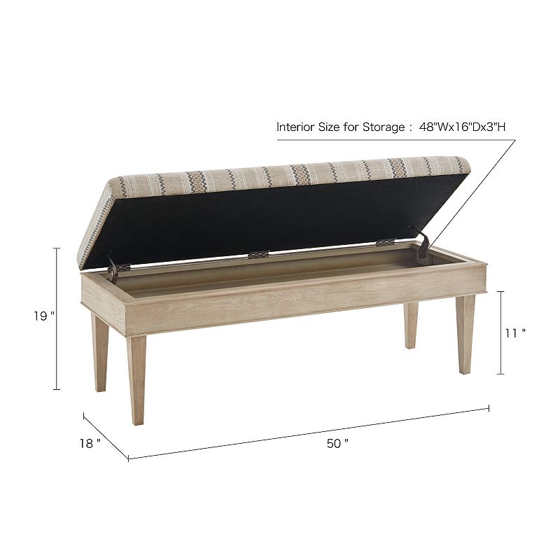 Martha Stewart Harstrom Storage Bench