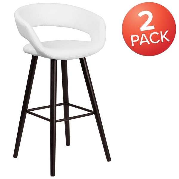 2 Pk. 29'' High Contemporary Barstool with Wood Frame - 22