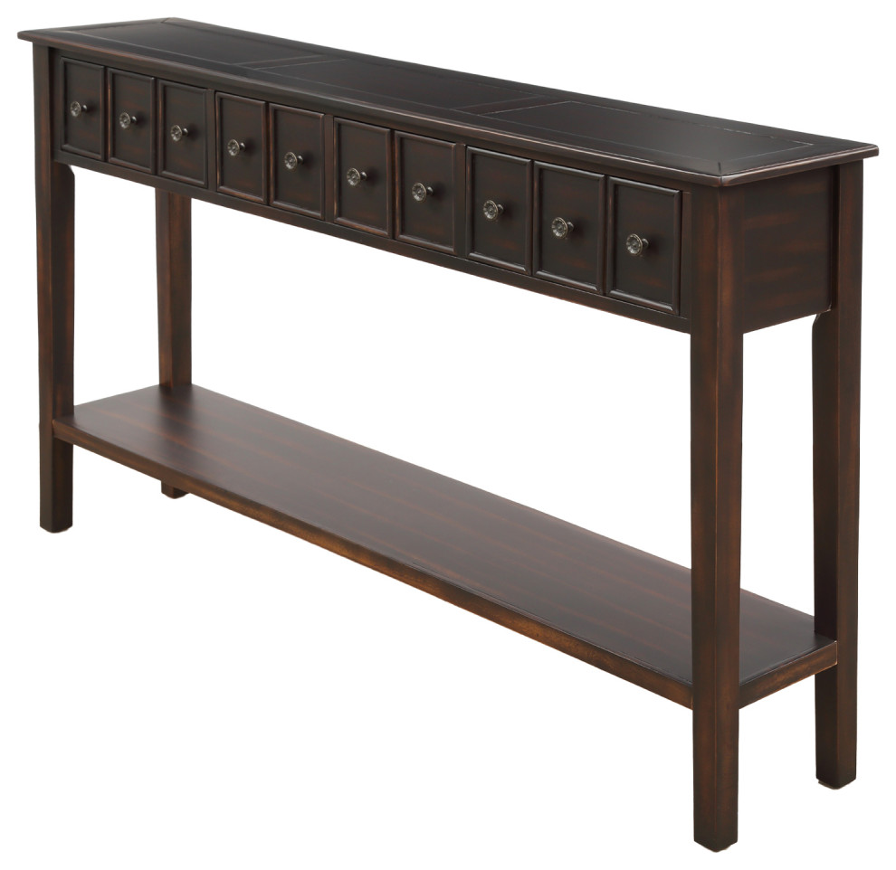 TATEUS Rustic Entryway Console Table  60 quotLong Sofa Table   Rustic   Console Tables   by TATEUS LLC  Houzz