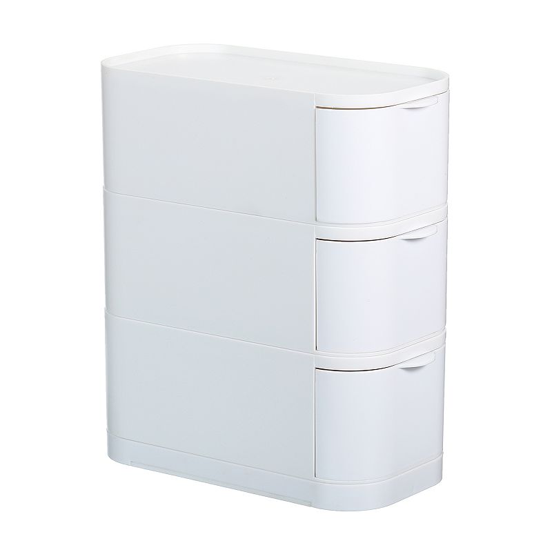 Desktop Drawers Plastic Storage Box Makeup Stationery Desk Organizer