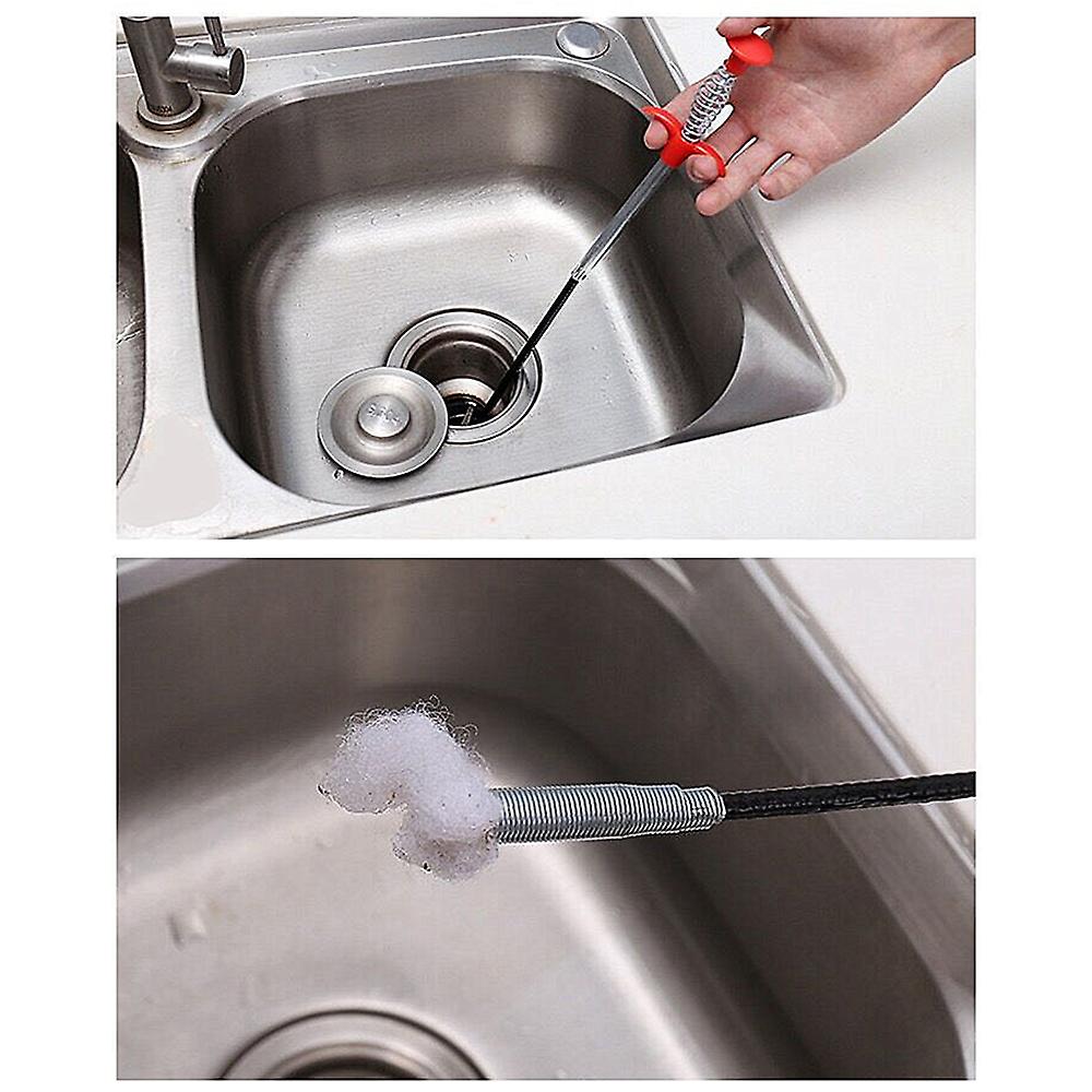 Plumbing Drain Snake Clogged Drains Snake Auger Hair Clog Remover Shower Toilet Sink Cleaner No.232901