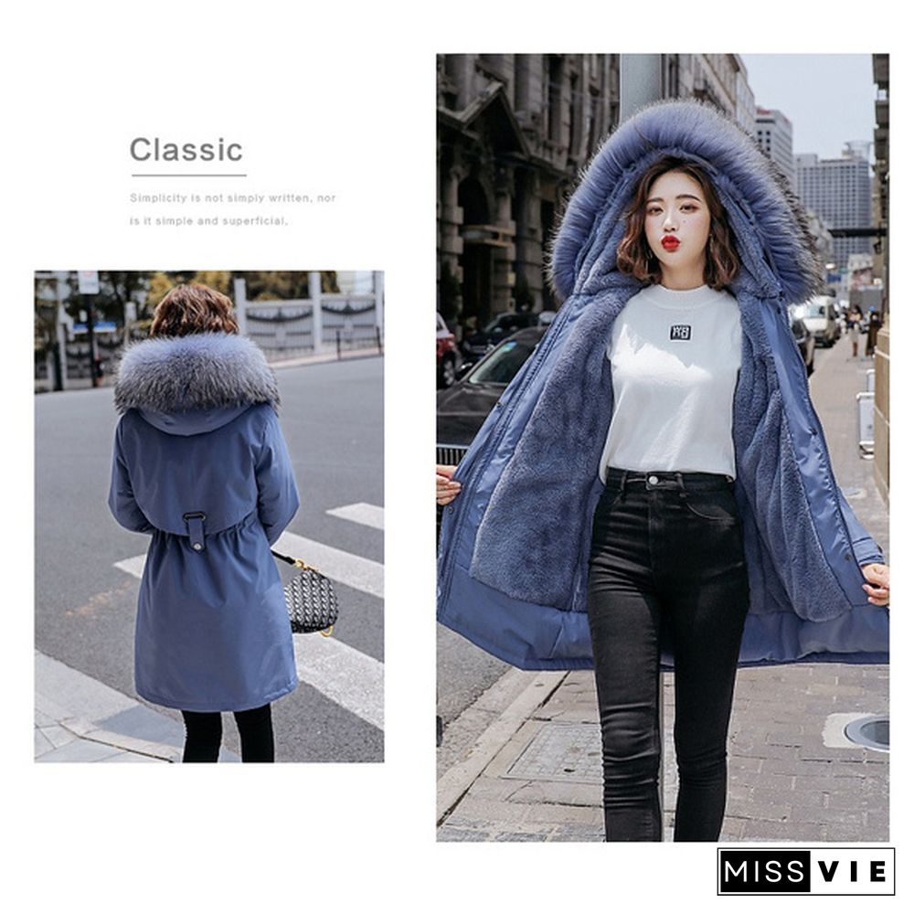 New Fashion Women's Winter Down Coat Clothes Cotton-Padded Thickening Down Casual Winter Coat Long Jacket Down Parka XS-6XL