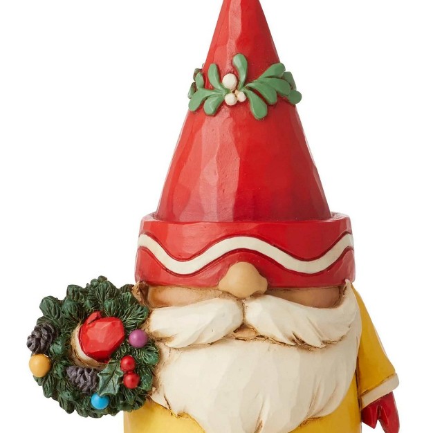 Jim Shore Trimmed In Color One Figurine 4 Inches Crayola Gnome Wreath 6011240 Resin Yellow