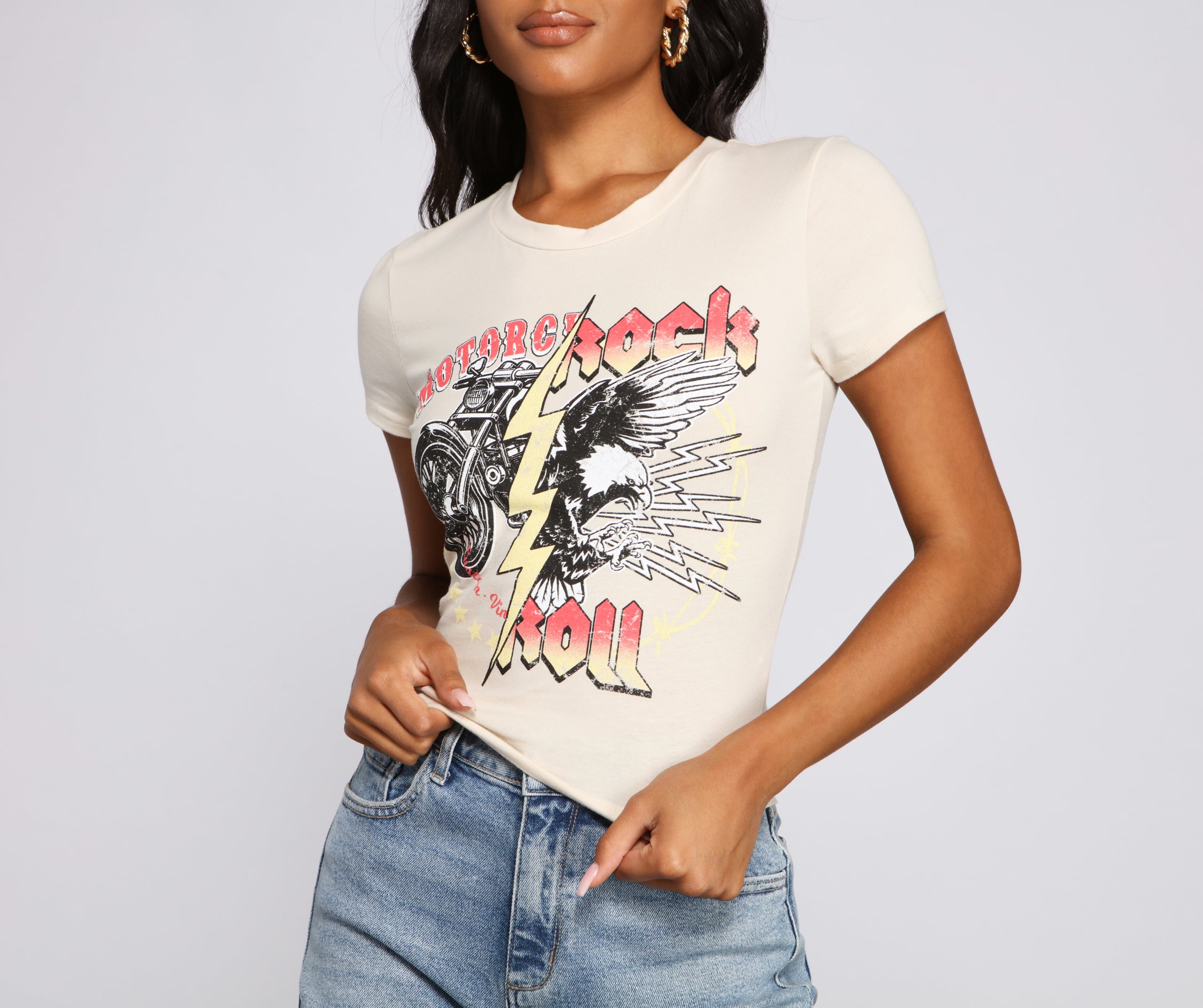 Rock On Graphic Tee Shirt