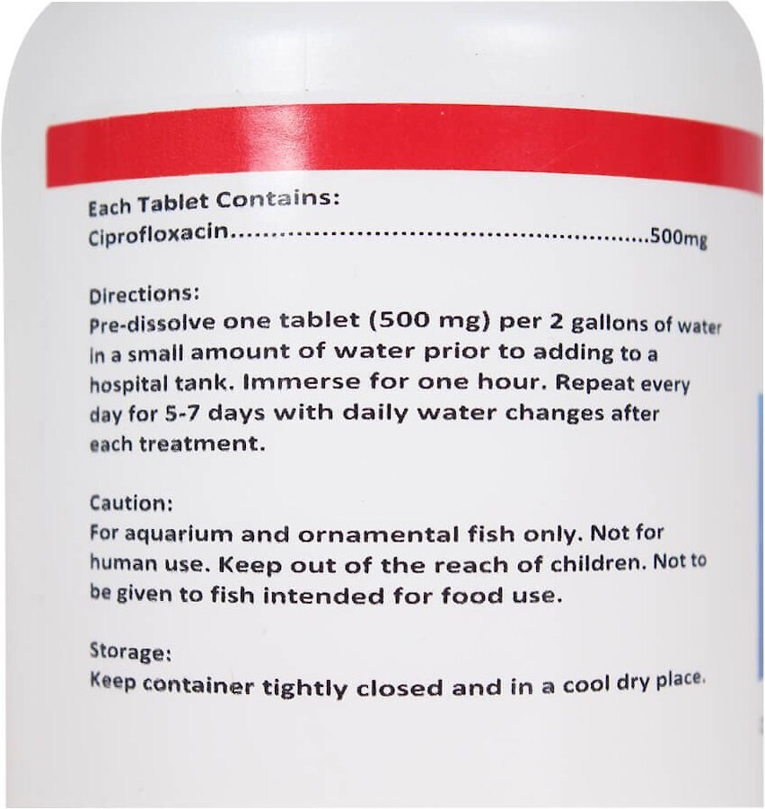 Midland Vet Services Aqua-Cipro Forte Ciprofloxacin Fish Antibiotic， 30 count