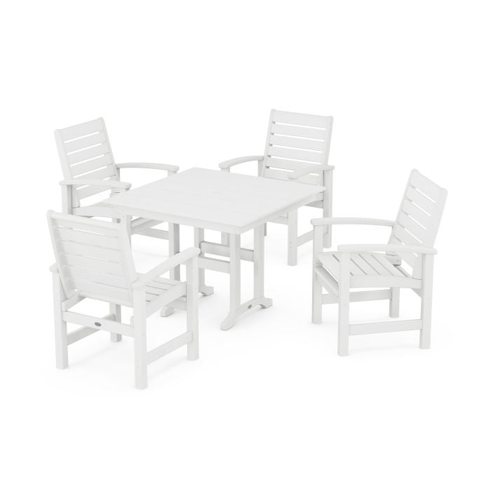 Polywood Signature 5-Piece Farmhouse Dining Set PWS1159-1