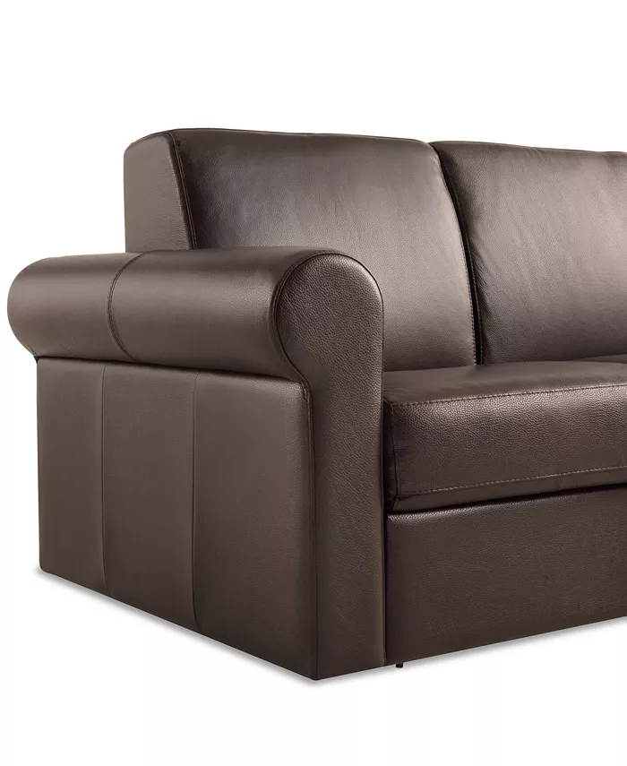 Furniture Elsher Leather Sleeper Sofa