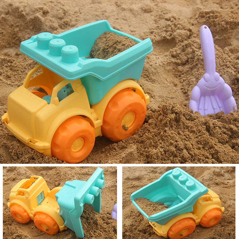 Beach Toys Set for Kids Toddlers 13pcs Beach Sand Toy Set Including Sand Truck, Watering CanBeach Molds, Beach Bucket, Beach Shovel Tool Kit, Sandbox Toys Toddlers