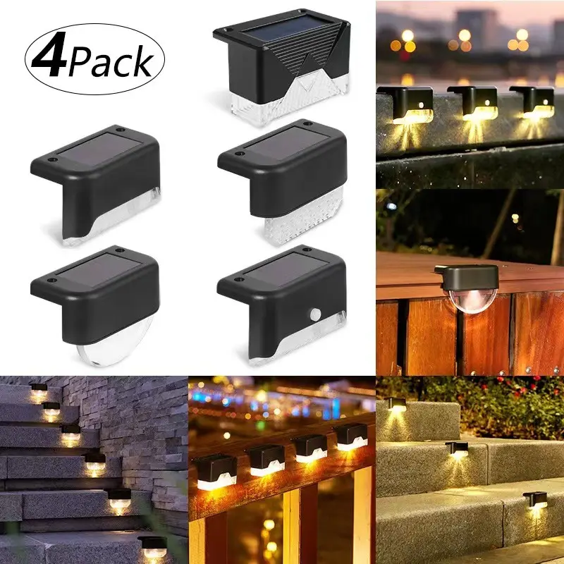 Solar outdoor garden light step LED street guide light waterproof stair light