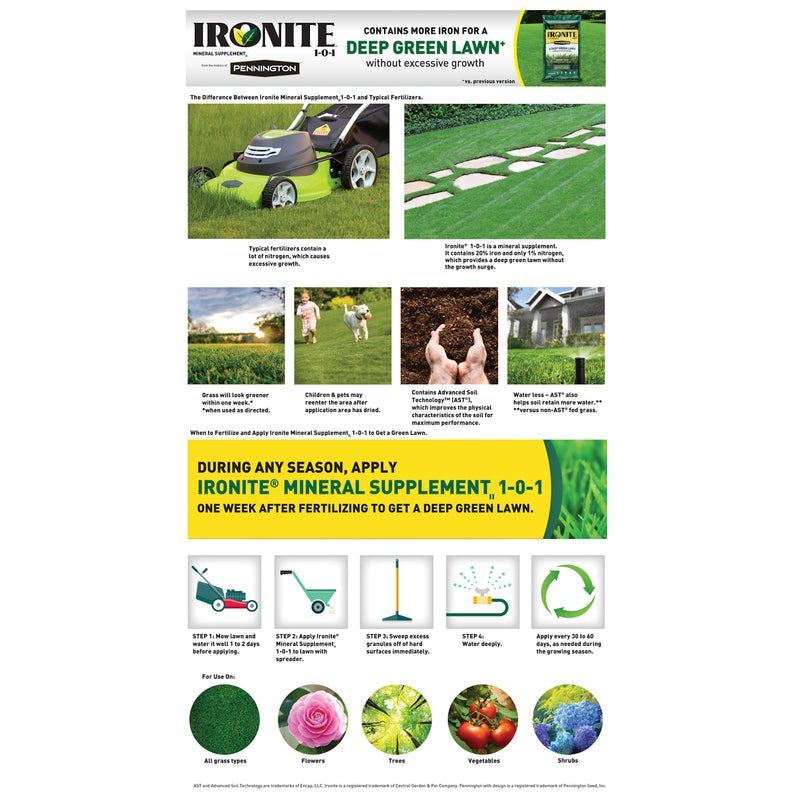 LAWN FERT IRON MINRL 10M