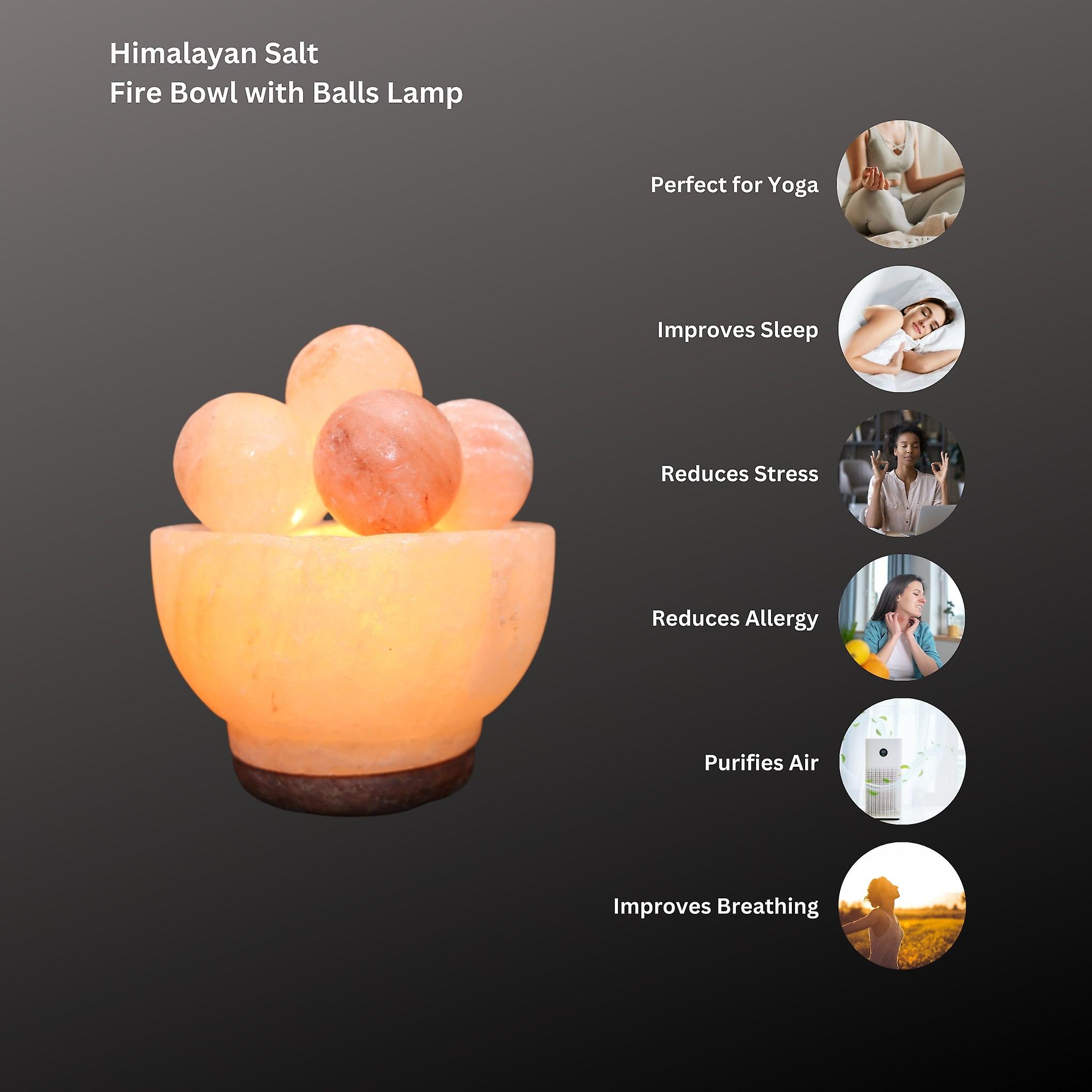 Himalayan salt lamp fire bowl - balls