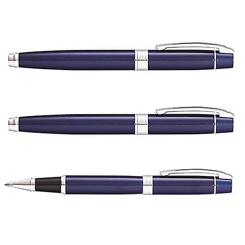 Sheaffer 300 Blue Lacquer/Chrome Plated Pen (Rollerball)