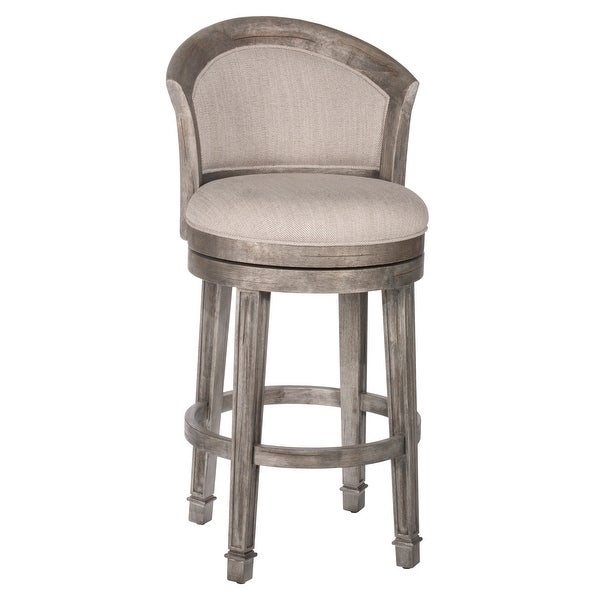 Hillsdale Furniture Monae Wood Upholstered Swivel Stool