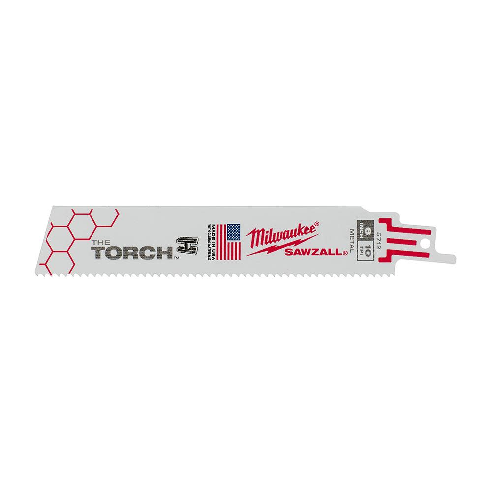 MW 6 in. 10 TPI THE TORCH SAWZALL Blades 25PK 48-00-8712 from MW