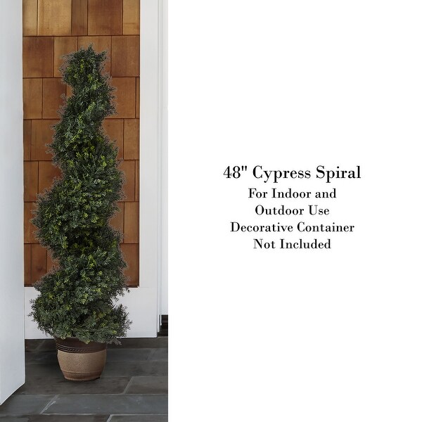 Pure Garden Spiral Cypress Artificial Tree，Green