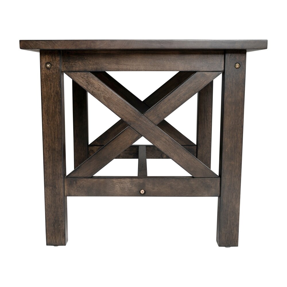 Classic Solid Wood Farmhouse End Table