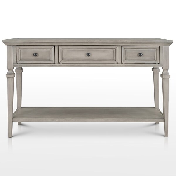 Leah Console Table with Three Drawers and Open Shelf - 50“L x 15”W x 30”H