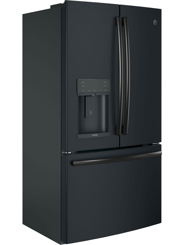 GE Profile ADA ENERGY STAR 22.1 Cu. Ft. Black Slate Counter-Depth French-Door Refrigerator With Hands-Free AutoFill