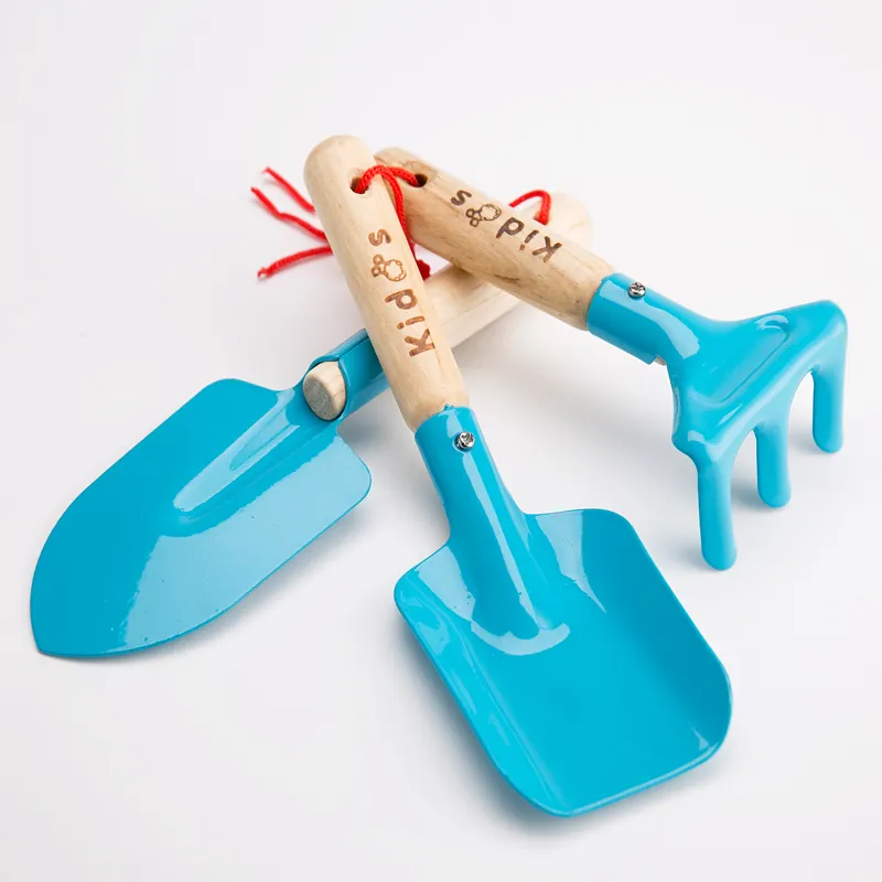 Garden Trowel Tools With Wooden Handle Small Kids Tool Children Garden Hand Tools Set