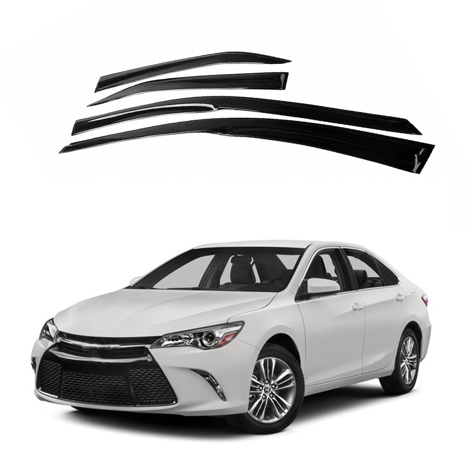 Fits Toyota Camry 12-17 Acrylic Window Visor Sun Rain Deflector Guard