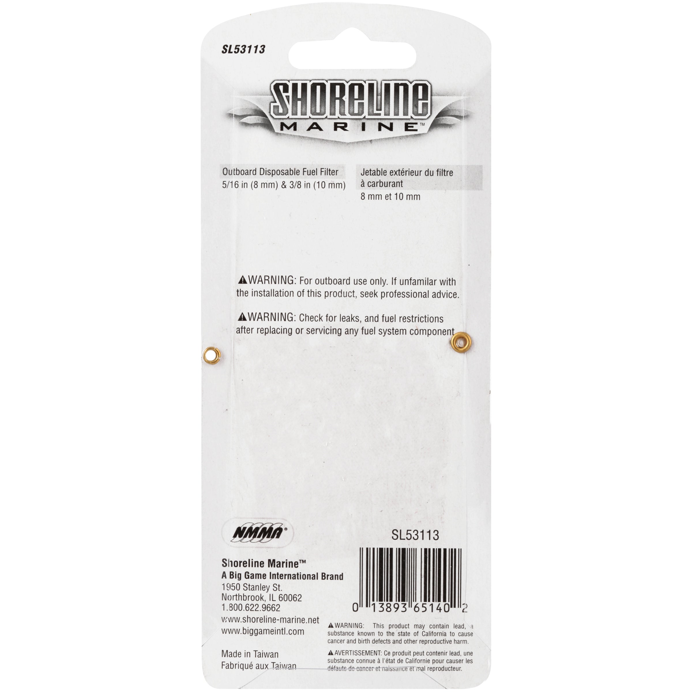 Shoreline Marine™ SL53113 Outboard Disposable Fuel Filter