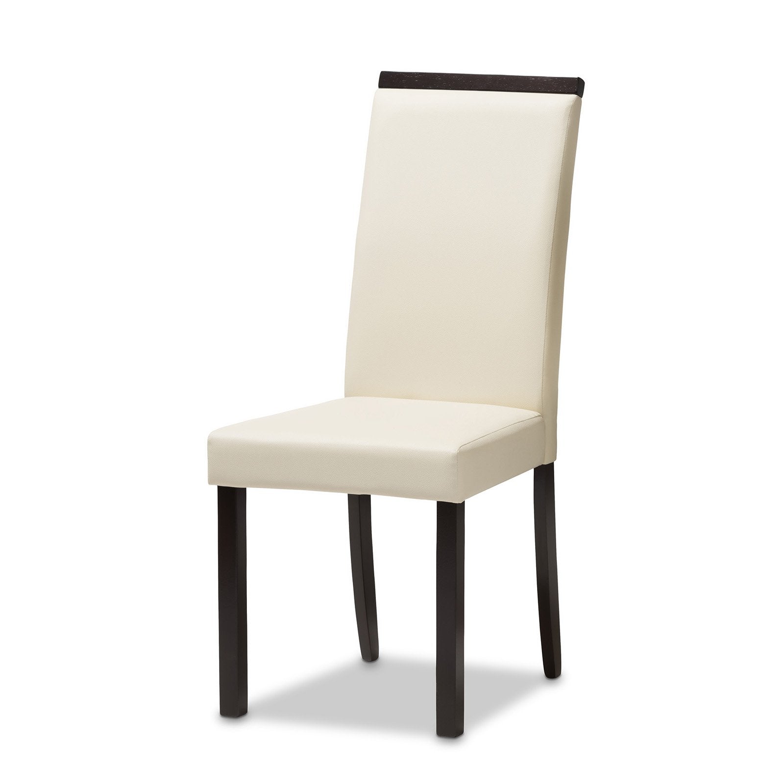 Baxton Studio Daveney Faux Leather Upholstered Dining Side Chair - Set of 2