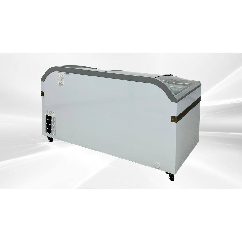 Cooler Depot 65 in. W 22 cu.ft. Manual Defrost Commercial Supermarket Display Chest Freezer showcase in White DXXSDSC600