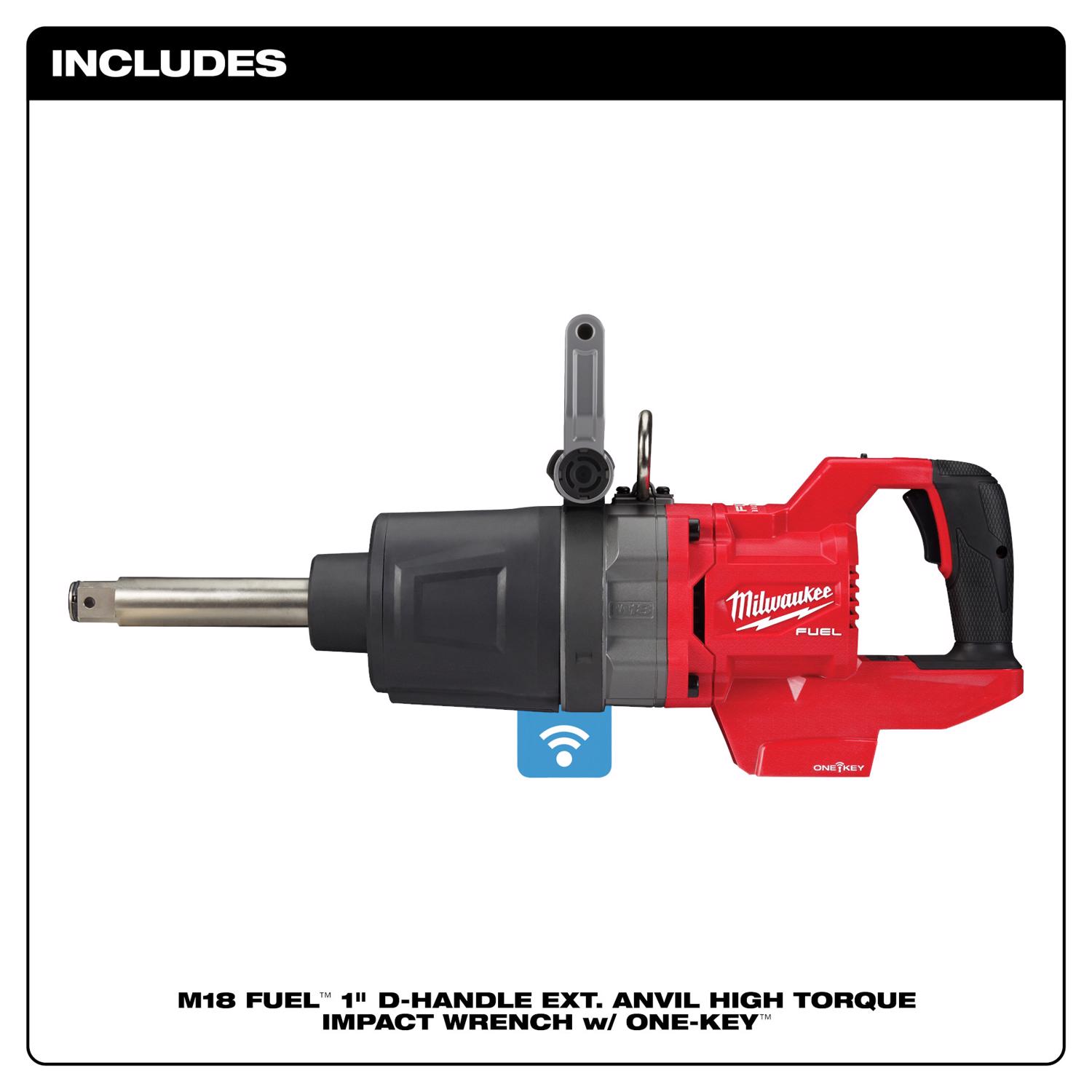 MW M18 Fuel 18 V 1 in. Cordless Brushless High Torque Impact Wrench Tool Only