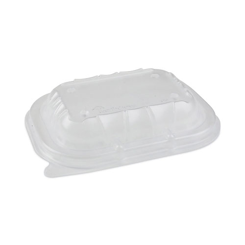 Pactiv EarthChoice Entree2Go Takeout Container Vented Lid | 5.65 x 4.25 x 0.93， Clear， 600