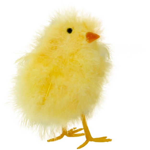 Northlight 5 Furry Chick Facing Left Spring Easter Figure Yellow