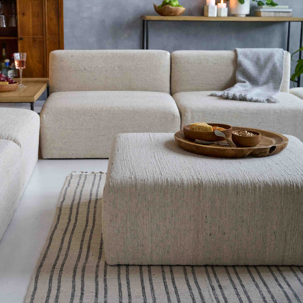 Avira Woven Boro Ottoman   Transitional   Footstools And Ottomans   by DESIGN IDEAS  Houzz