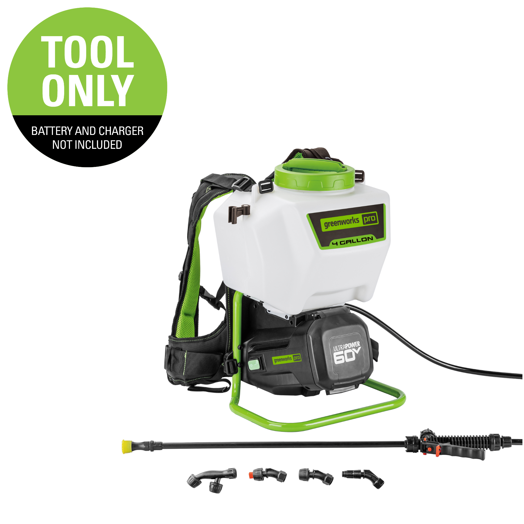 60V Cordless Battery Backpack Sprayer (Tool-Only)